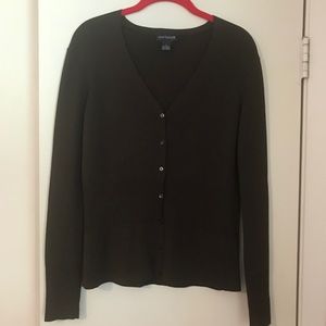Ann Taylor Twin Set, Lovely Deep Brown, Small VGUC